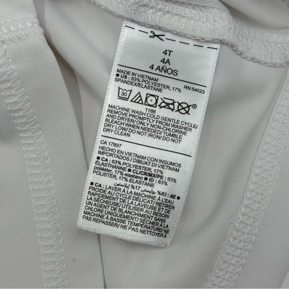 Old Navy Rashguard Swim Top Trunks Toddler Boys Swim Set Dinosaur 4T Blue White - Picture 6 of 16